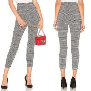 LOVERS + FRIENDS HIGH WAIST PLAID SKINNY PANTS